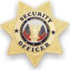 A security officer badge