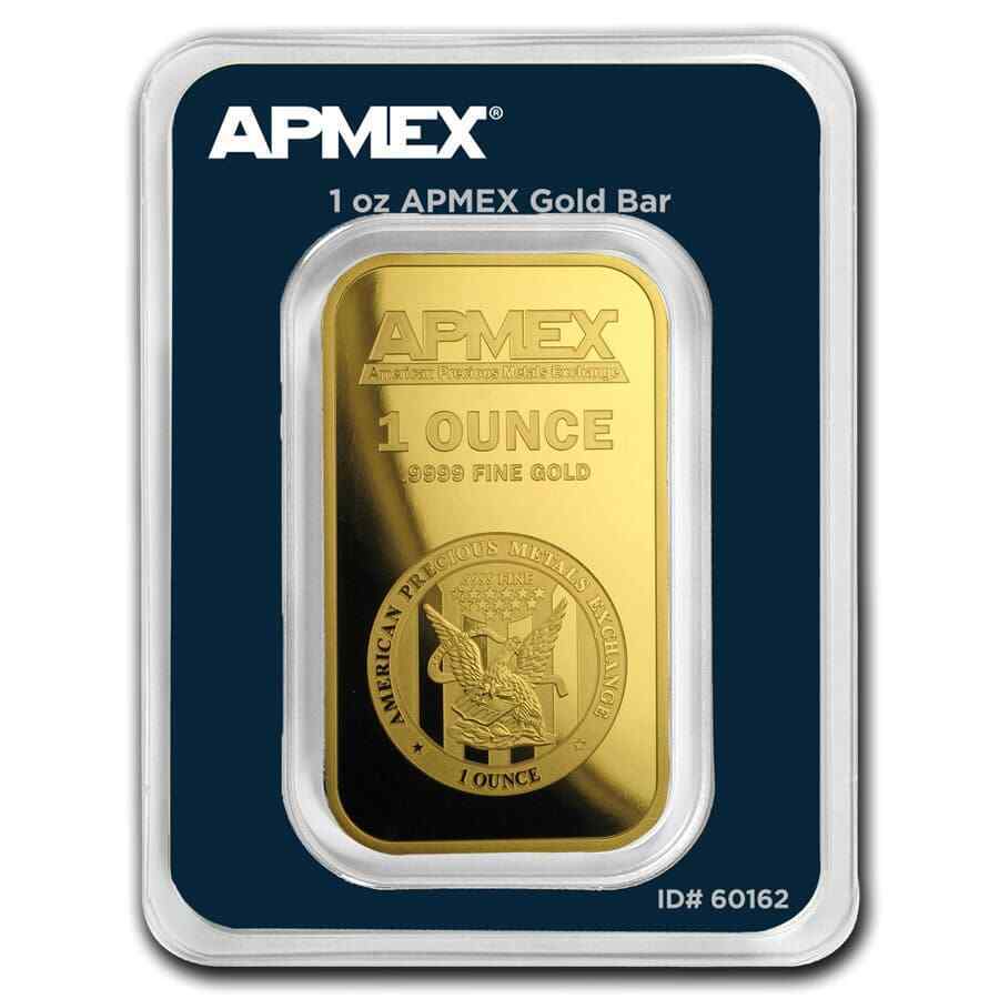 Image of Apmex gold bar 1 ounce